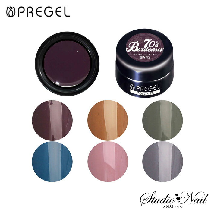 プリジェル カラーEX セブンティーズシリーズ 各3g PG-CE843/PG-CE844/PG-CE845/PG-CE846/PG-CE847/PG-..