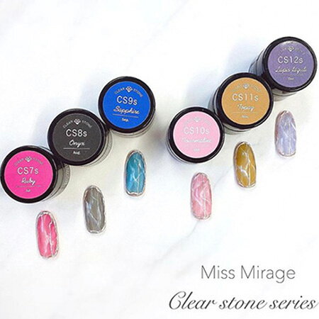乐天商城 - ミスミラージュ Miss Mirage ソークオフジェル カラージェル 2.5g クリアストーン CS7 CS8 CS9 CS10 CS11 CS12