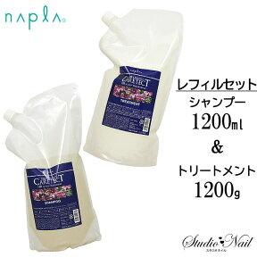 送料無料 ナプラ ケアテクトHB スキャルプタイプレフィル シャンプー 1200ml ＆ ヘアトリートメント 1200g 2本ペアセット 詰め替え