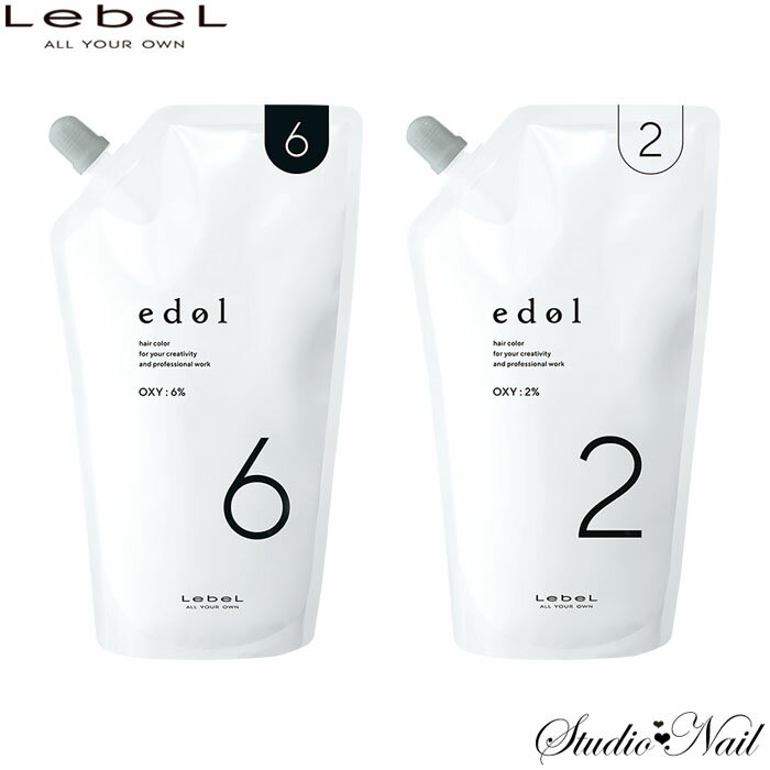 edol エドル オキシ 2剤 1000ml カラー剤 6% 2% lebel ルベル