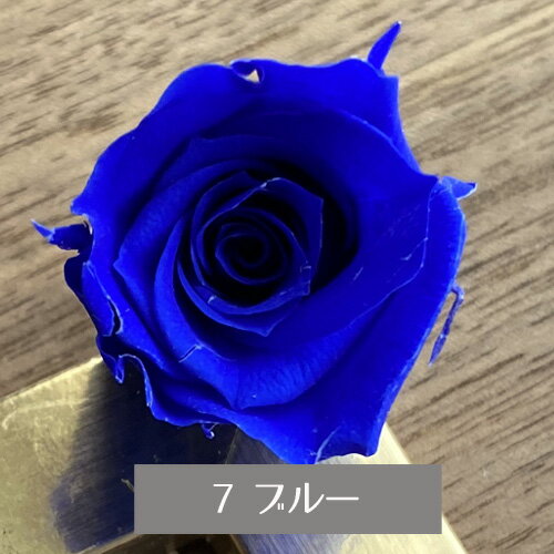 プリザーブドフラワー バラ 1輪 ブルー系 選...の紹介画像2