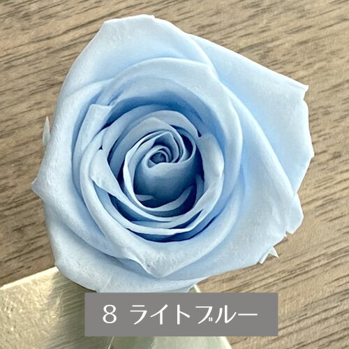 プリザーブドフラワー バラ 1輪 ブルー系 選...の紹介画像3