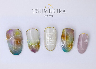 TSUMEKIRA ツメキラ UNXプロデュース1 Single Flower white NN-JUX-104
