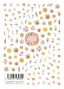 TSUMEKIRA ツメキラ Dried flowers warm color NN-DFC-102 ネイルシール ドライフラワー ドライド フラワー キウイ リーフ 暖色