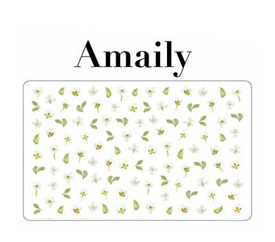 在庫一掃 即納 メール便無料 Amaily アメイリー ネイルシール No.1-23 押し花(白)