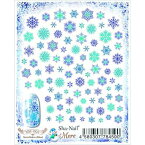 在庫一掃 最終値下げ メール便送料無料 写ネイル more ネイルシール Snowflakes (Blue) MSF-003