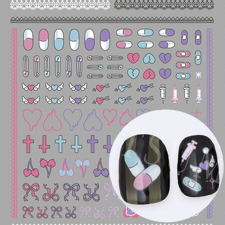 ツメキラ TSUMEKIRA NN-NAC-002 なかやまちえこプロデュース YAMIKAWAII 病みかわいい地雷ネイル