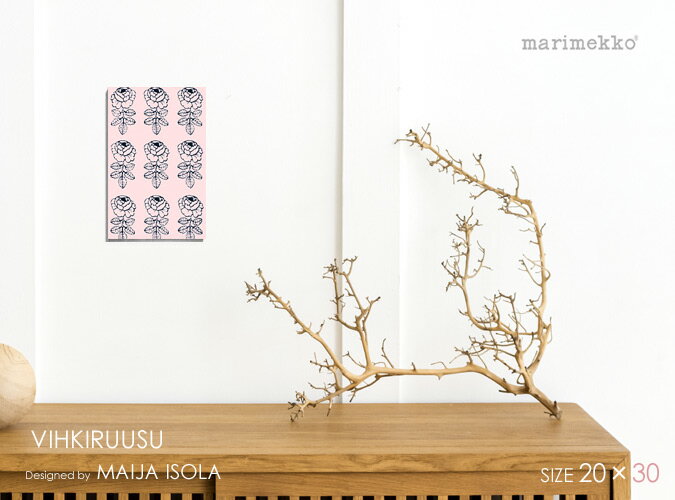 դοե֥åѥͥե֥åܡmarimekkoޥåVIHKIRUUSU(PPK)롼[SIZEW20H30cm]ͥԥ󥯥顼marimekko
