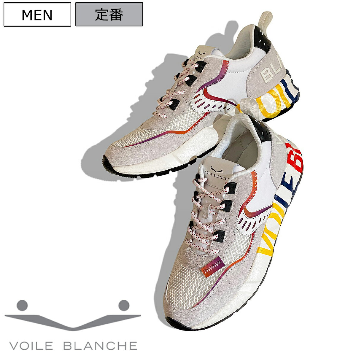 【定価42,900円(税込)】VOILE BLANCHE ボイルブランシェ 細かなコダワリが詰まったレザーコンビスニーカー！ オートリーやデイトと並ぶ人気ブランド！319141564021 靴 ホワイト×バーガンディ メンズ 1N21 CLUB01 雑誌08