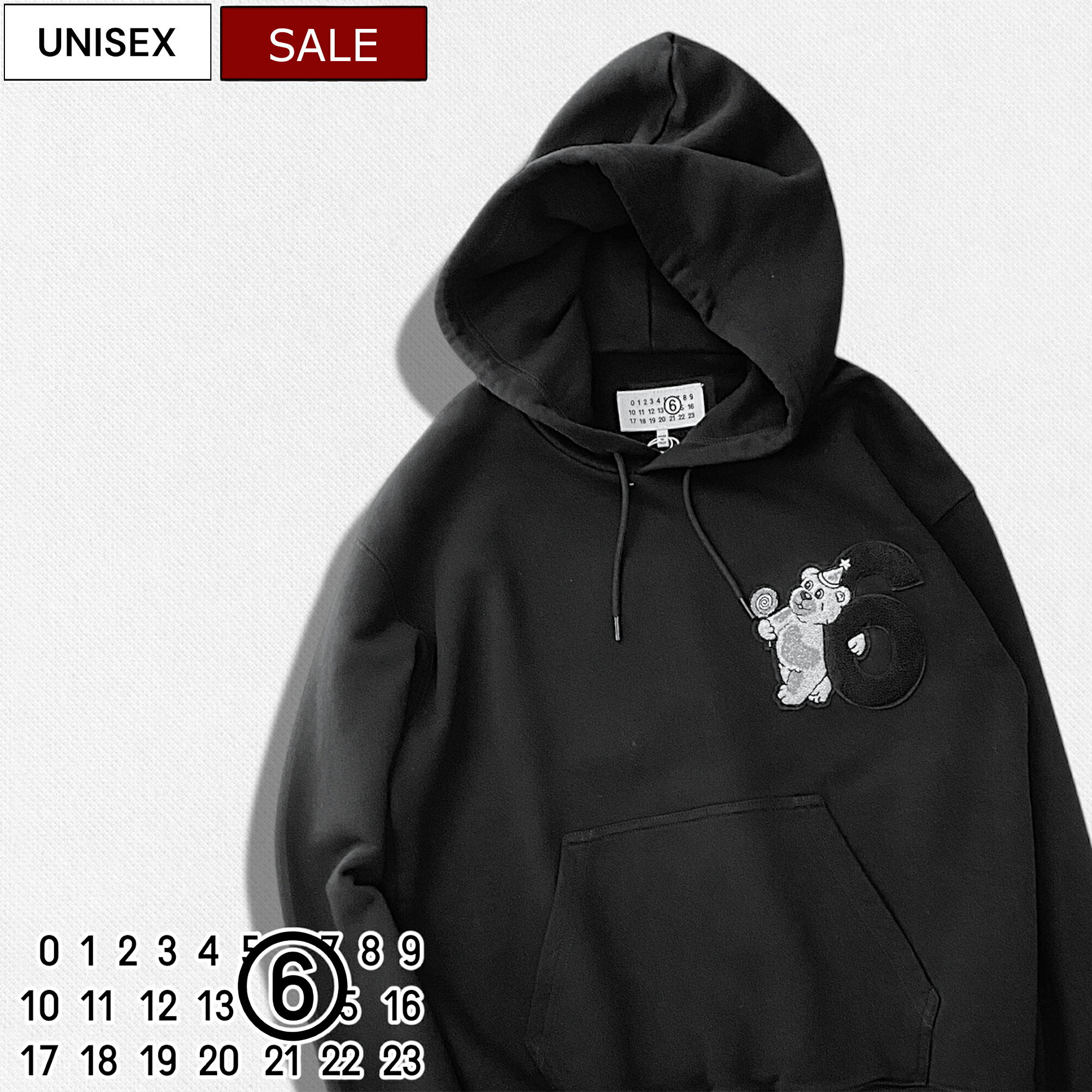 【定価92,400円(税込)】MM6 Maison Margiela エムエムシックス メゾンマルジェラ 愛くるしいシーズンCircus Bear&ロゴ刺繍ワッ...