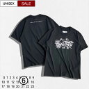 【定価45,100円(税込)】MM6 Maison Margiela エムエムシックス メゾンマルジェラ サラッとした極上の着心地と遊び心溢れるデザイン!ラビットプリント クルーネック Tシャツ レギュラーフィット 半袖 うさぎ SH2GC0024M20108 イタリア製 男女兼用 ユニセックス ブラック