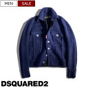 【定価196,900円(税込)】DSQUARED2 ディースクエアード どこかレトロな雰囲気を纏った素材感が魅力的！ドロップショルダーで美しいシルエットが光るレッドフラッグタグ付きアルパカ混ウールニットジャケット ジージャン Gジャン ブルゾン アウター S71HA1213 メンズ ml3