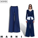 【定価149,600円(税込)】MARNI -マルニ- ゆったりしたシルエットが大人カジュアルを演出するユーモア溢れる1本!ウエストロゴで主張するトロピカルウ...