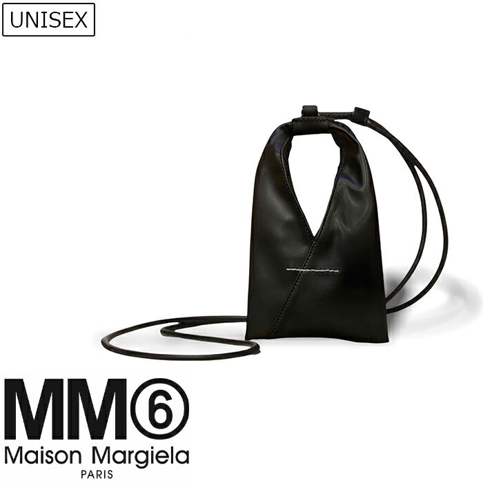 【定価19,800円(税込)】MM6　Maison Margiela エムエムシックス メゾンマルジェラ ジャパニーズバッグをアップデート！全iPhone対応のステッチ入りジャパニーズバッグ iPhoneケース バック 小物入れ ポーチ 鞄 ブラック T8013 SA5VL0001 ユニセックス アンドロイド スマホ