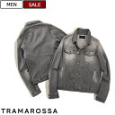 【定価50,600円(税込)】TRAMAROSSA トラマロッサ 人気の24.7シリーズのアウター！極上ストレッチで楽チンなのにきっちりキマる！同ブランドのデニムファン必携のサルト仕立てデニムジャケット Gジャン ブルゾン HERMES エルメス 18moons 30010003 41112001 イタリア製 メンズ