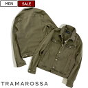 【定価50,600円(税込)】TRAMAROSSA トラマロッサ 人気の24.7シリーズのアウター！極上ストレッチで楽チンなのにきっちりキマる！同ブランドのデニムファン必携のサルト仕立てデニムジャケット Gジャン ブルゾン HERMES エルメス ミリタリー 41212001 イタリア製 メンズ