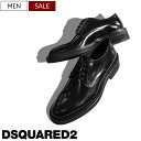 【定価119,900円(税込)】DSQUARED2　ディースクエアード　着こなしをクラスアップさせてくれる1足！上質イタリアンレザーを贅沢に用いた靴ベラ付きレースアップレザードレスシューズ BOBO ダービーシューズ 靴ベラブラック 革靴 靴 S82LU0030 イタリア製 メンズ