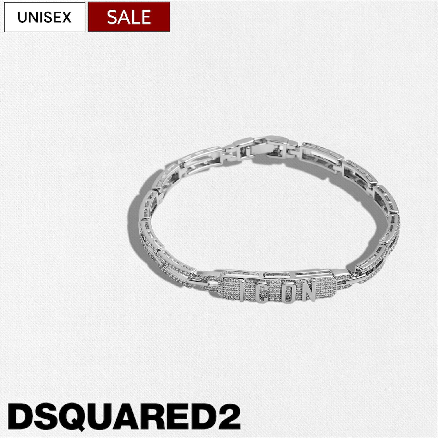 Lサイズ DSQUARED2 シルバー ブレスレット D SQUARED2(ディー
