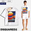 【定価71,500円(税込)】DSQUARED2 ディースクエアード Summer Lovers capsule collection 大人のヌケ感溢れる胸元の...