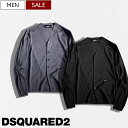 【定価69,300円(税込)】DSQUARED2 ディースクエアード ブランドロゴプレートのみのシンプルな1着♪ 美しいシルエットが光る ウールニットカーディガ...