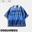 100,100(ǹ)DSQUARED2 ǥ ͤΥ饰奢꡼奢Ф̥ȴ ֥ɥ饰ӡǥ˥ݥ Denim Rugby Polo T åȥ Ⱦµ å Ϋ S71DM0687 å֥롼  ꥢ