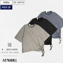 【定価33,000円(税込)】Mendrill × N.HOOLYWOOD COMPILE メンドリル × N.ハリウッド コンパイル 両ブランドの感性と美学が際立つコラボレーション!クルーネックTシャツ 半袖 WOVEN TEE ティシャツ プルオーバー ストレッチ MD15BL05 メンズ