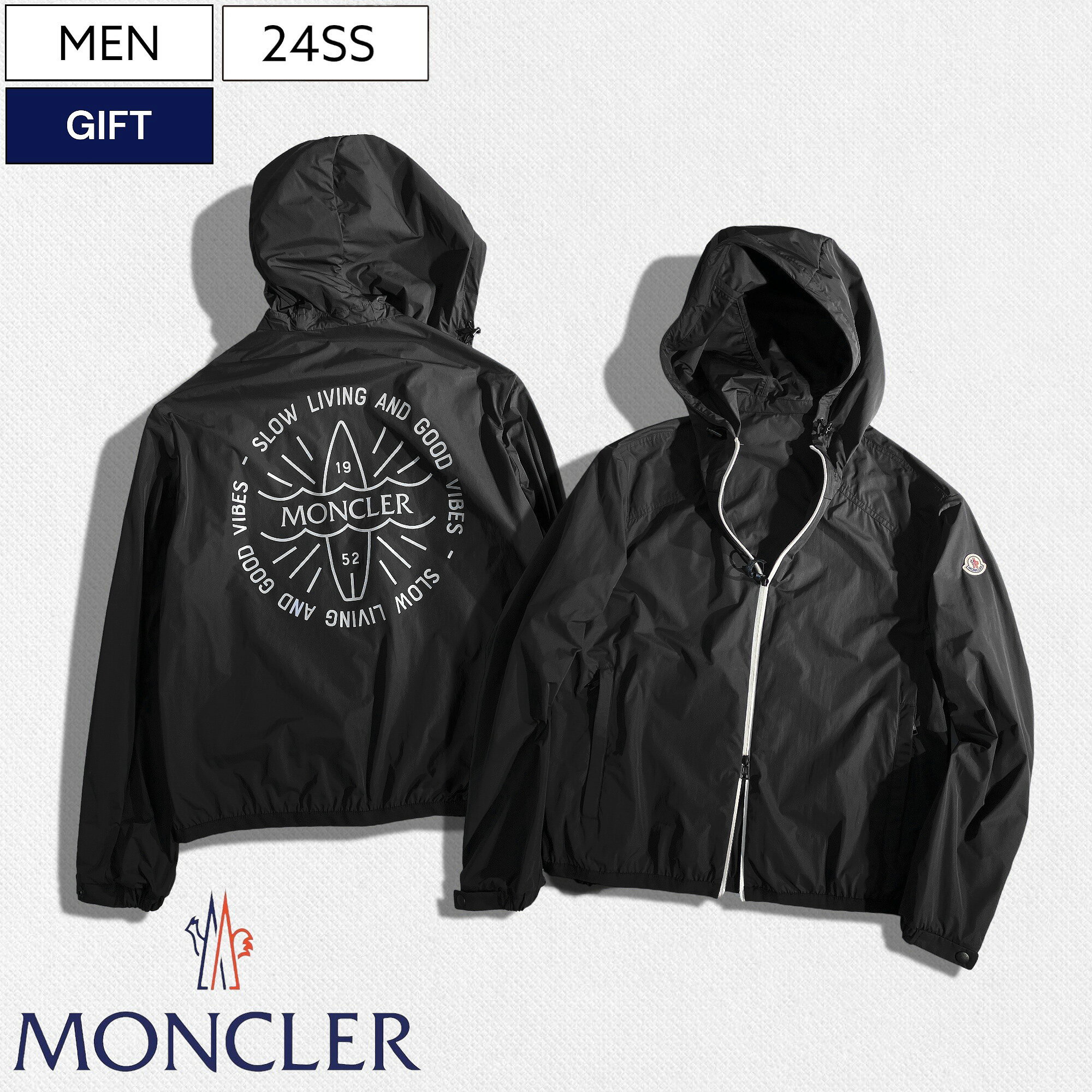 MONCLER モンクレール 上品さと遊び心がミックスされた秀逸な1枚！サーフボード＆ロゴで魅せるCLAPIERフーディブルゾン パーカー アウター ジャケット ジャンパー 国内正規品/モンクレールジャパン CLAPIER GIUBBOTTO メンズ 1J10911A0009854A91