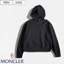 【定価129,800円(税込)】MONCLER モンクレール 大人のラグジュアリーカジュアルを演出！インサイドアウトプルオーバーパーカーエンボスロゴ フーディ パーカースウェットパーカー 表裏 長袖 ブラック 国内正規品/モンクレールジャパン J10918G00054899V4 メンズ