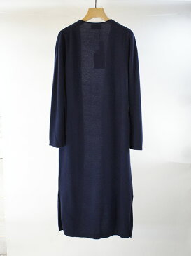 【定価60,500円(税込)】ALLUDE アリュード 高品質なカシミア×ウール素材がヤミツキになる着心地！ロング丈ニットカーディガン！ガウン　70401001 ライトグレー ベージュ ネイビー XS S M L XL レディース