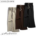 【2023-24FW秋冬最新作】リラクシー感溢れるビッグワッフルフレアパンツ