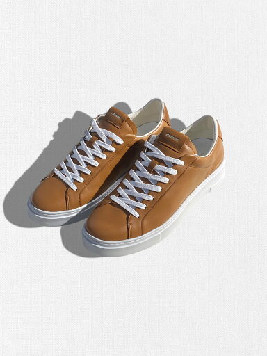 【定価36,300円(税込)】CRIME LONDON クライムロンドン 上質なレザーで大人顔♪ラグジュアリーな足元を演出するブランドロゴ入り レザースニーカー 靴 シューズ スリッポン ブラウン EXTRALIGHT 310301564025 39 40 41 42 43 44 45 クライム ロンドン メンズ