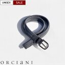 【定価26,400円(税込)】ORCIANI -オルチアーニ- 上質なスウェードレザーとのコンビネーションが遊びココロ擽る逸品!大人の色香漂わせる レザーコンビネーションニットベルト 革 牛革 ライトグレー 519-11981003 85 90 95 100 105 ユニセックス 男女兼用 イタリア製 la1(4)
