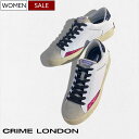 【定価36,300円(税込)】CRIME LONDON クライムロンドン ラグジュアリーでヌケ感溢れる足元を演出♪トレンドを意識したエイジング加工ロゴ入りグリッ...