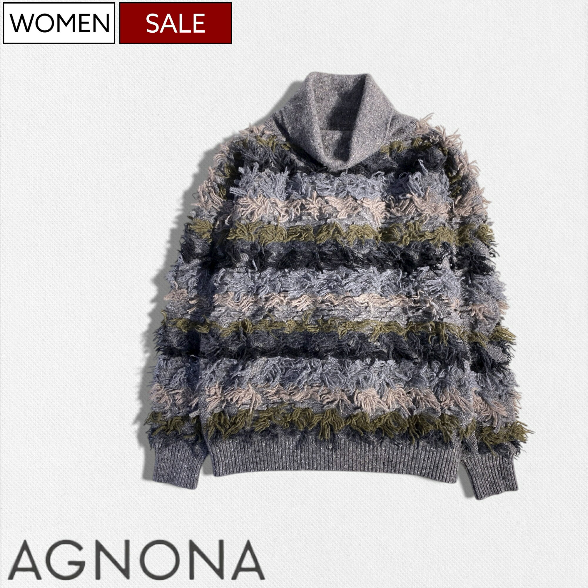 429,000(ǹ)AGNONA ˥ʡ˾忴ϤȲڤ䤫ʥե󥸥ǥͤΥ饰奢꡼奢Фե󥸥ǥ󥿡ȥ...