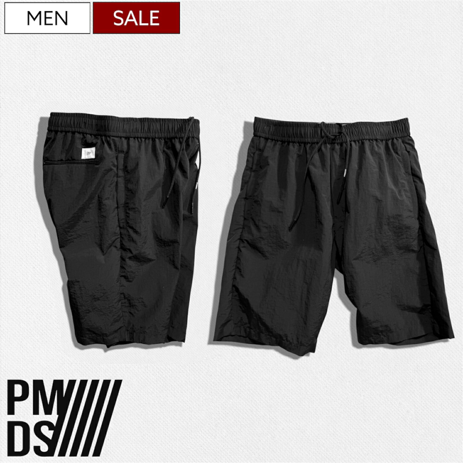 Rakuten - 【定価29,700円(税込)】PREMIUM MOOD DENIM SUPERIOR-プレミアムムードデニムスペリオール- P.M.D.S. ハリのあるサラッとした生地感がヤミツキになる ナイロン ショーツ ショートパンツ 短パン KALUAT SHORT 510591274012 PMDS イタリア製 メンズ