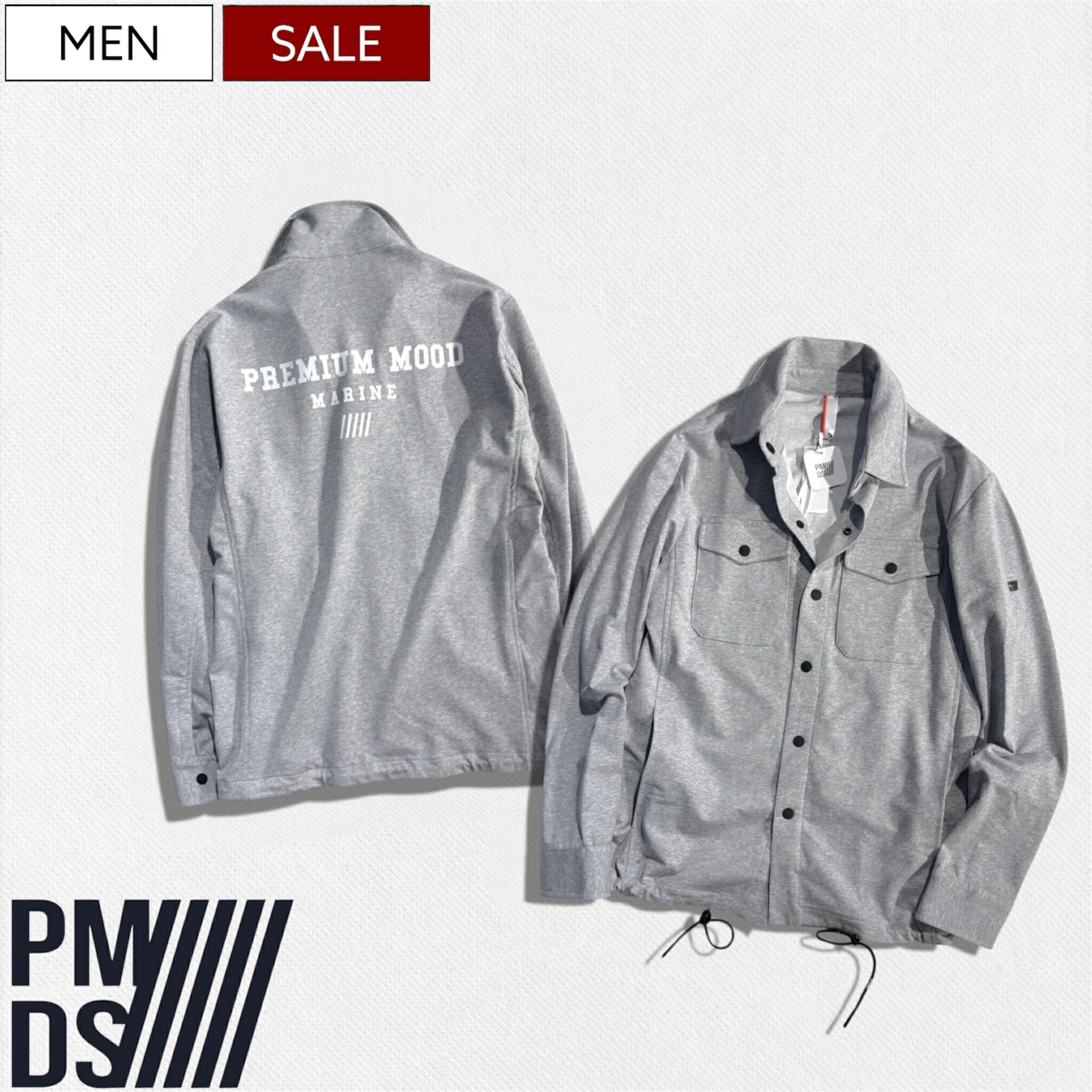 ラフなのに品格あり！極上スウェット素材のシャツジャケット