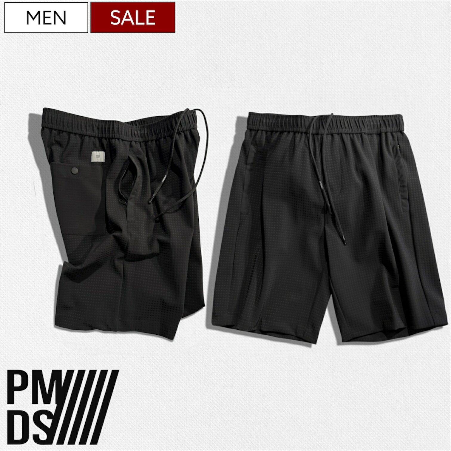 乐天商城 - 【定価39,600円(税込)】PREMIUM MOOD DENIM SUPERIOR-プレミアムムードデニムスペリオール- P.M.D.S. 柔軟性に優れた生地感がヤミツキになる ドット柄 ストレッチ ショーツ ショートパンツ 短パン 総柄 GRANT SHORT 510591274104 PMDS イタリア製 メンズ