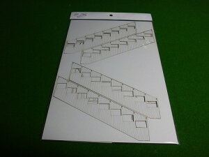 1/87組立キット 地方によくある跨線橋 タイプA ホーム階段のみセット(水平窓)幅33.3ミリ
