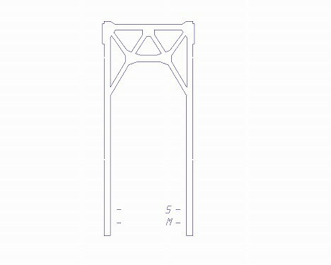 Nゲージ：曲弦トラス単線橋門構A（2か所セット）