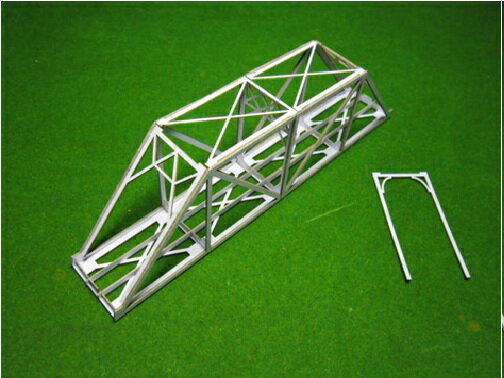 Nゲージ：近代版平行弦単線垂直材付トラス基本セット