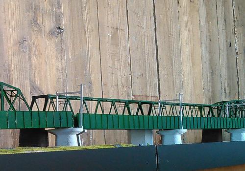 Nゲージ：β版組立キット　単線ワーレントラス橋（200ft級：434mm）