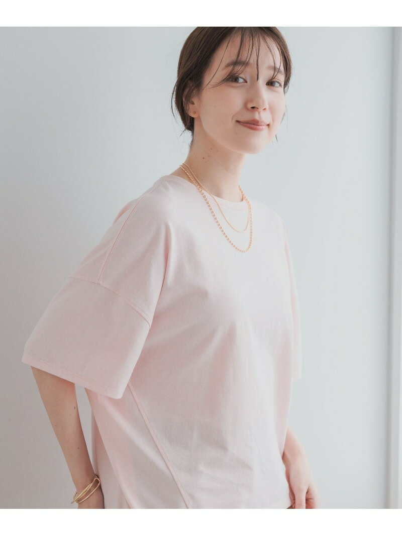Rakuten - コットンコクーンTシャツ studio CLIP スタディオクリップ トップス カットソー・Tシャツ パープル ピンク ホワイト[Rakuten Fashion]