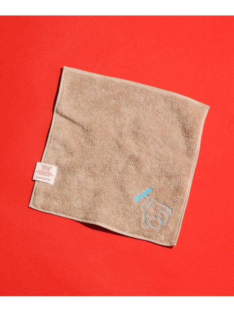 Rakuten - 【先行予約/Creepu】刺繍タオル studio CLIP スタディオクリップ ファッション雑貨 ハンカチ・ハンドタオル ピンク イエロー グリーン【先行予約】*[Rakuten Fashion]