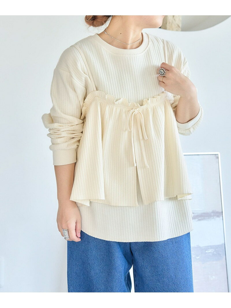 【SALE／70%OFF】ワッフルビスチェセットプルオーバー studio CLIP スタディオクリ...