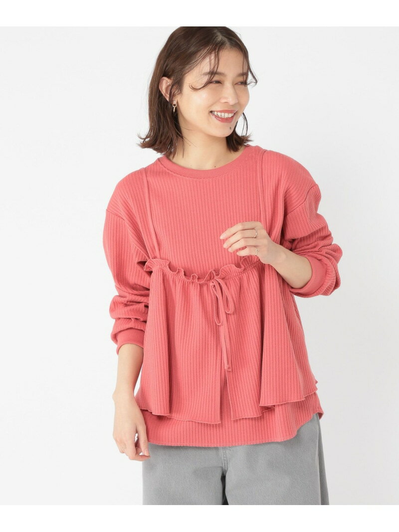 【SALE／70%OFF】ワッフルビスチェセットプルオーバー studio CLIP スタディオクリ...