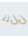 【SALE/30%OFF】【daily CLIP】2SET雫フープピアス daily CLIP スタディオクリップ アクセサリー・腕時計 ピアス ゴールド シル...