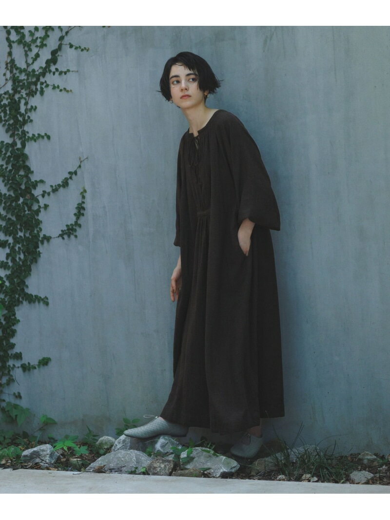 【SALE／30%OFF】《natural by clip》シャンブレーパフワンピース[プチサイズあり] natural by clip スタディオクリップ ワンピース・ドレス ワンピース ブラック ブラウン【RBA_E】【送料無料】[Rakuten Fashion]