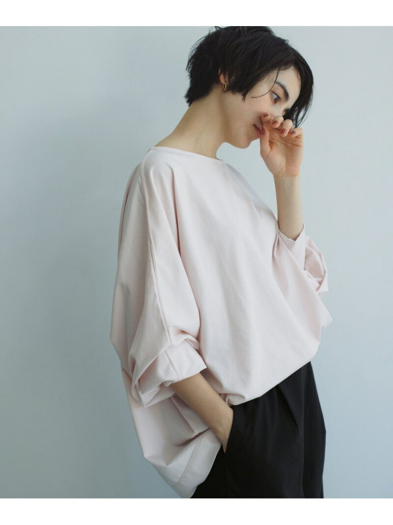 【SALE／50%OFF】《natural by clip》Wバイオドルマンプルオーバー natural by clip スタディオクリップ トップス カットソー・Tシャツ ブラック ホワイト ピンク ブラウン【RBA_E】[Rakuten Fashion]