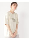 【SALE／50%OFF】(W)アソートロゴXシシュウT studio CLIP スタディオクリップ トップス カットソー・Tシャツ ベージュ ネイビー ホワイト グレー【RBA_E】[Rakuten Fashion]