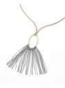 【SALE/40%OFF】フリンジコードネックレス studio CLIP スタディオクリップ アクセサリー・腕時計 ネックレス ブルー ブラウン グレー【RB...